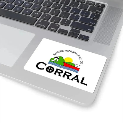 Bandera de Corral Chile (Chile) STICKER Vinyl Kiss-Cut Decal - The Sticker Space