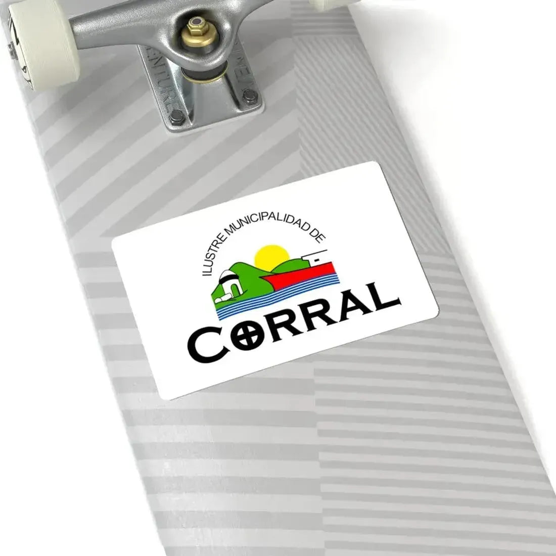 Bandera de Corral Chile (Chile) STICKER Vinyl Kiss-Cut Decal - The Sticker Space