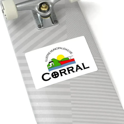 Bandera de Corral Chile (Chile) STICKER Vinyl Kiss-Cut Decal - The Sticker Space