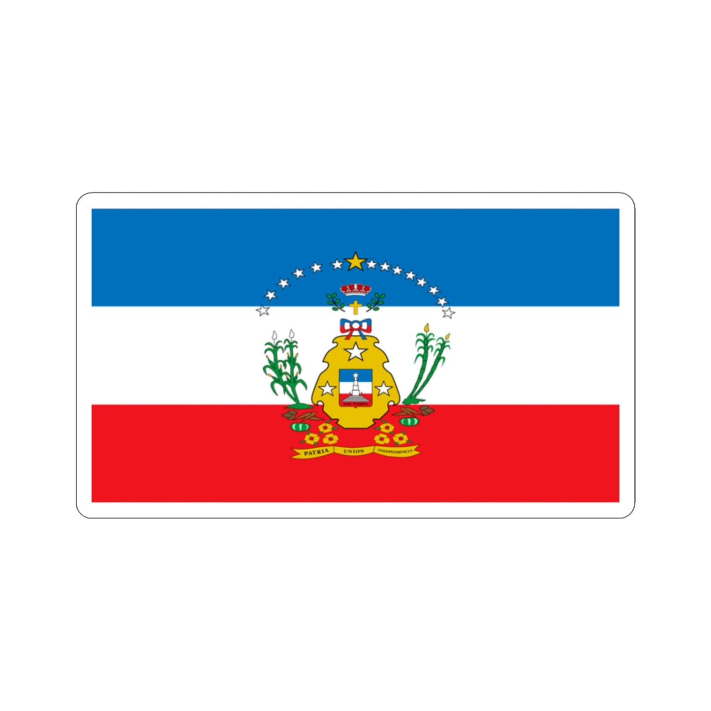 Bandera de Cruces, Cuba STICKER Vinyl Die-Cut Decal-2 Inch-The Sticker Space