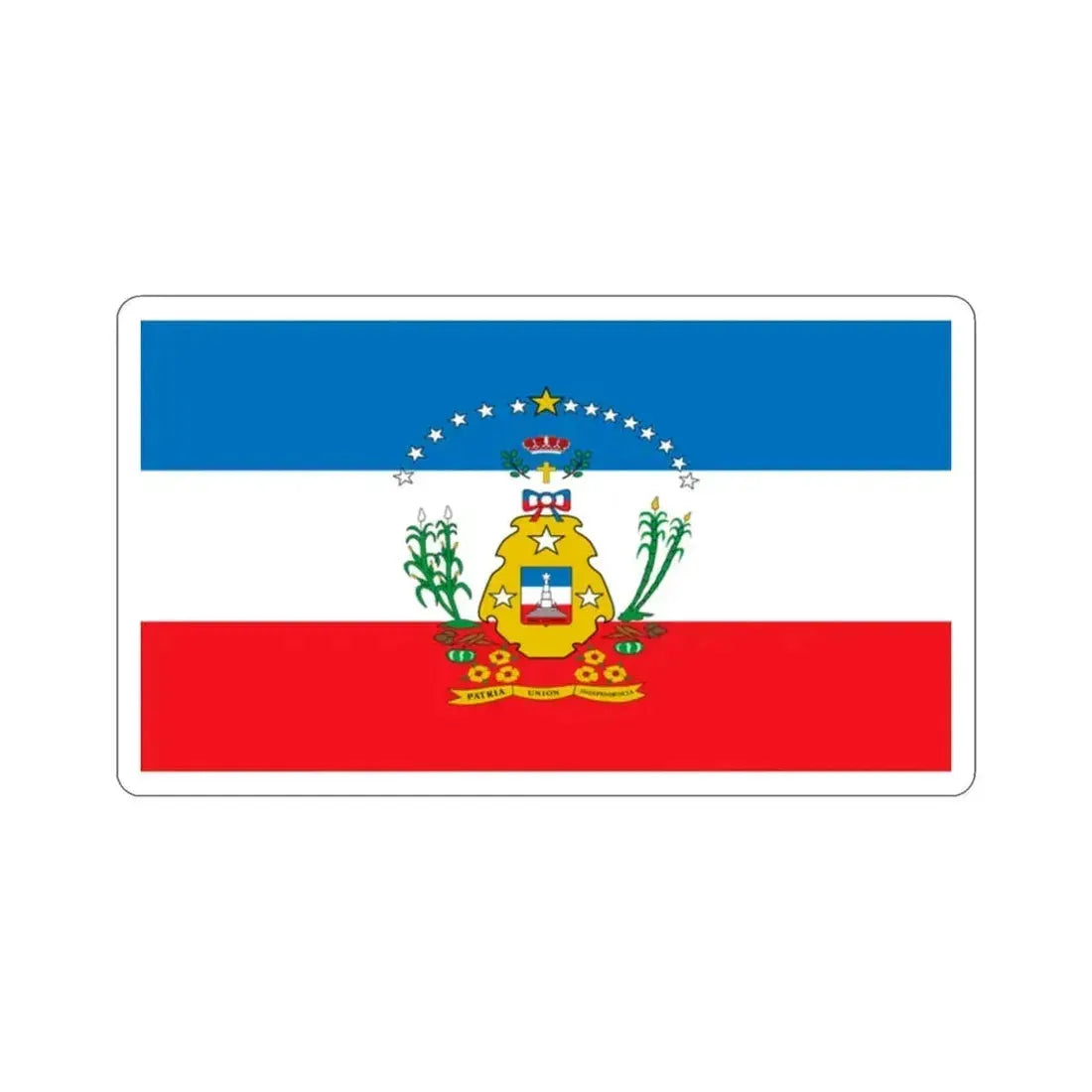 Bandera de Cruces, Cuba STICKER Vinyl Die-Cut Decal 2 Inch - The Sticker Space