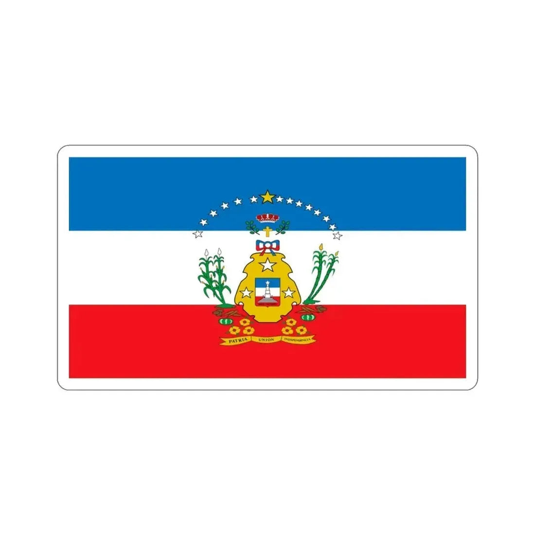 Bandera de Cruces, Cuba STICKER Vinyl Die-Cut Decal 3 Inch - The Sticker Space