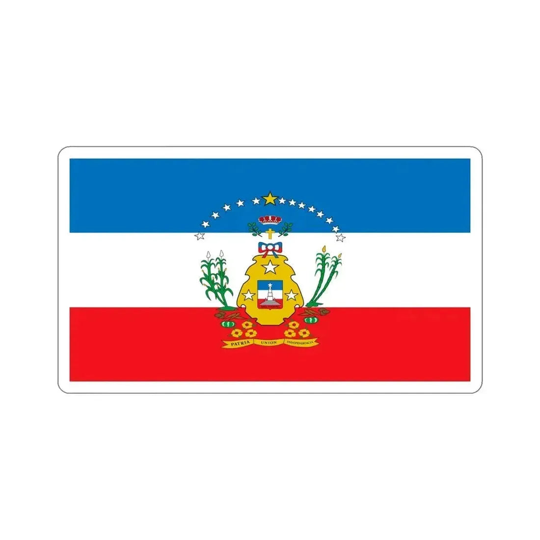 Bandera de Cruces, Cuba STICKER Vinyl Die-Cut Decal 5 Inch - The Sticker Space