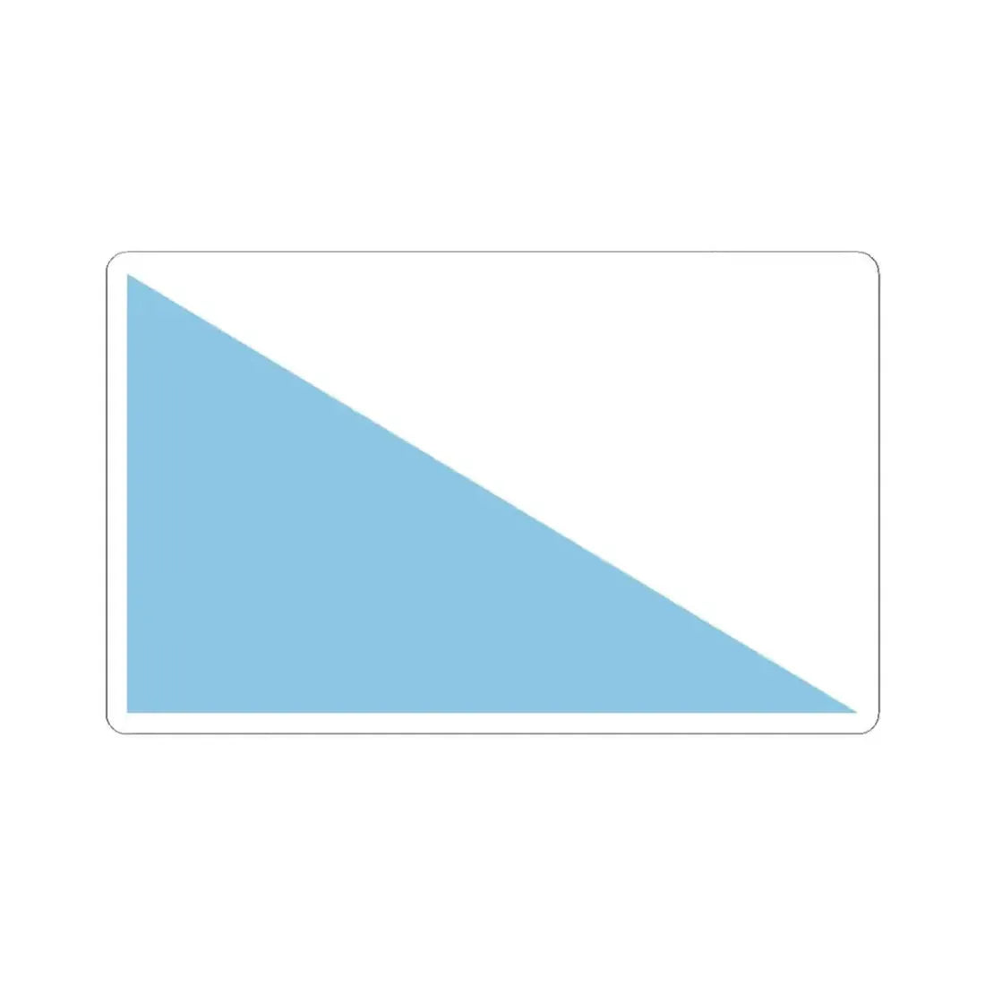 Bandera de Curridabat (Costa Rica) STICKER Vinyl Kiss-Cut Decal 2 Inch White - The Sticker Space