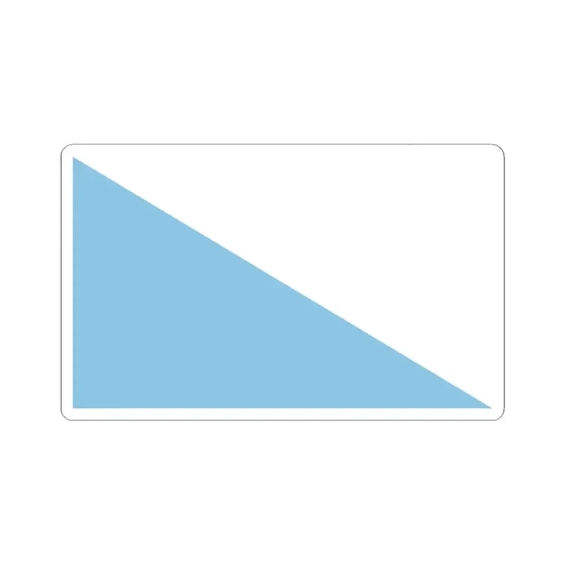 Bandera de Curridabat (Costa Rica) STICKER Vinyl Kiss-Cut Decal 6 Inch White - The Sticker Space