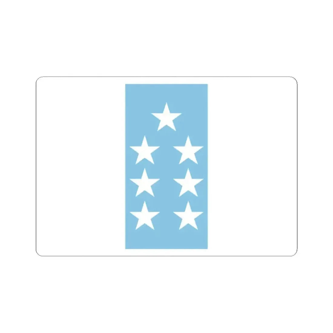 Bandera de Ecuador 1845 (Ecuador) STICKER Vinyl Kiss-Cut Decal 2 Inch White - The Sticker Space