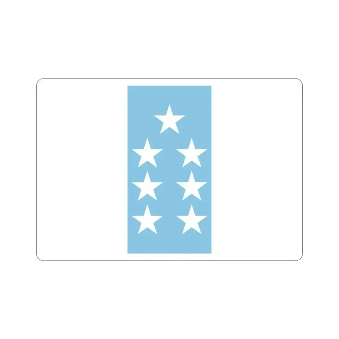 Bandera de Ecuador 1845 (Ecuador) STICKER Vinyl Kiss-Cut Decal 4 Inch White - The Sticker Space