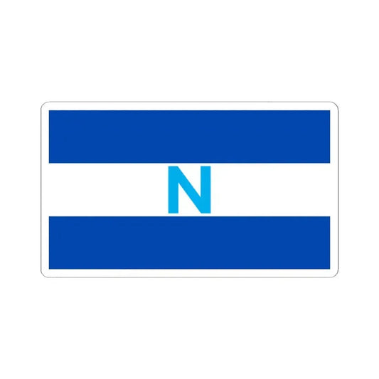 Bandera de El Salvador con el logo del partido Nuevas Ideas (El Salvador) STICKER Vinyl Kiss-Cut Decal 2 Inch White - The Sticker Space