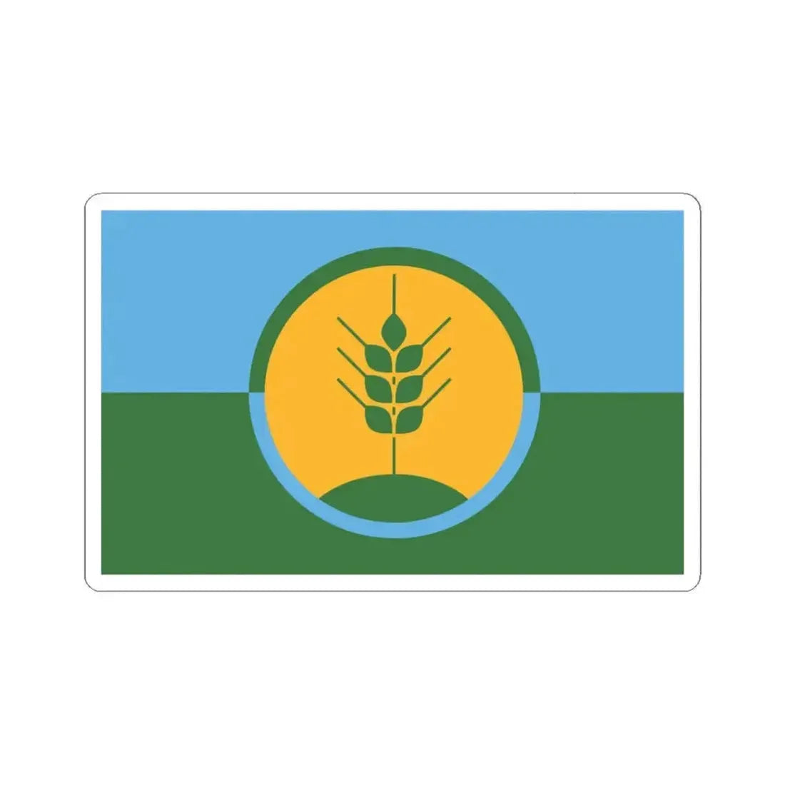 Bandera de Esperanza Santa Fe (Argentina) STICKER Vinyl Kiss-Cut Decal 3 Inch White - The Sticker Space