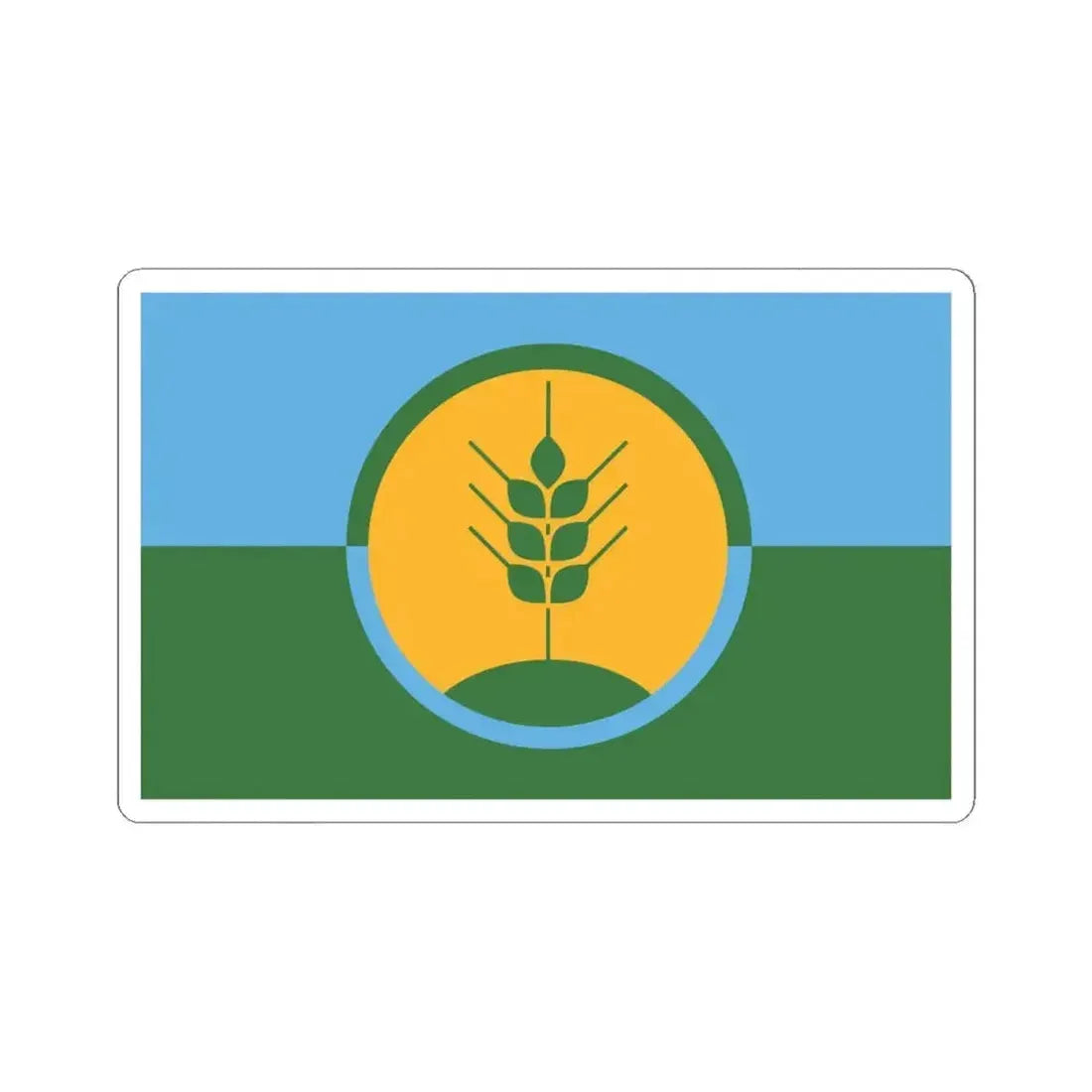 Bandera de Esperanza Santa Fe (Argentina) STICKER Vinyl Kiss-Cut Decal 6 Inch White - The Sticker Space