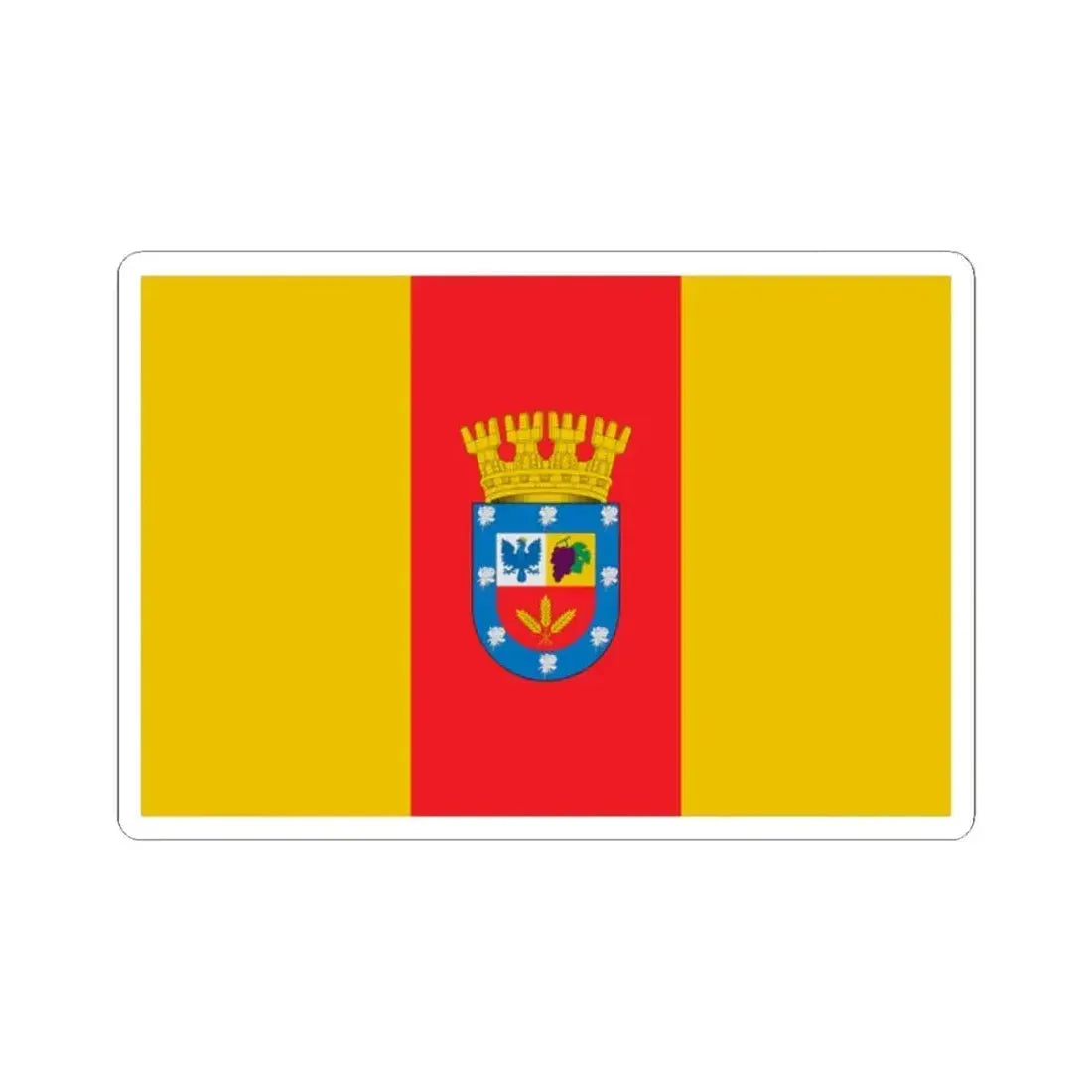 Bandera de Florida Chile (Chile) STICKER Vinyl Kiss-Cut Decal 2 Inch White - The Sticker Space