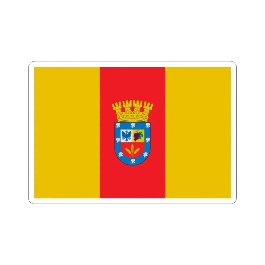 Bandera de Florida Chile (Chile) STICKER Vinyl Kiss-Cut Decal 3 Inch White - The Sticker Space