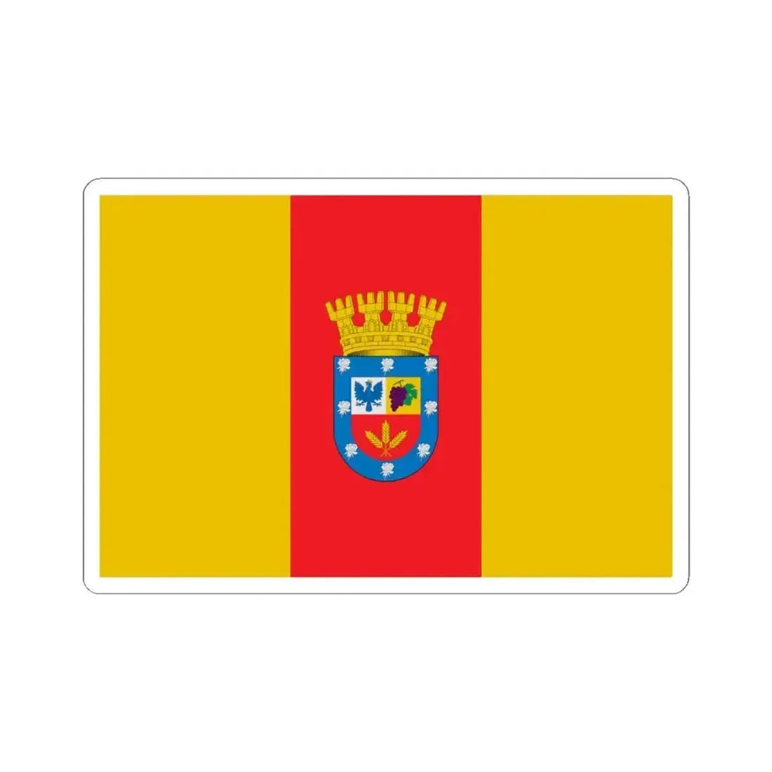 Bandera de Florida Chile (Chile) STICKER Vinyl Kiss-Cut Decal 4 Inch White - The Sticker Space