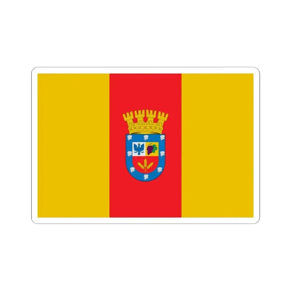 Bandera de Florida Chile (Chile) STICKER Vinyl Kiss-Cut Decal 6 Inch White - The Sticker Space