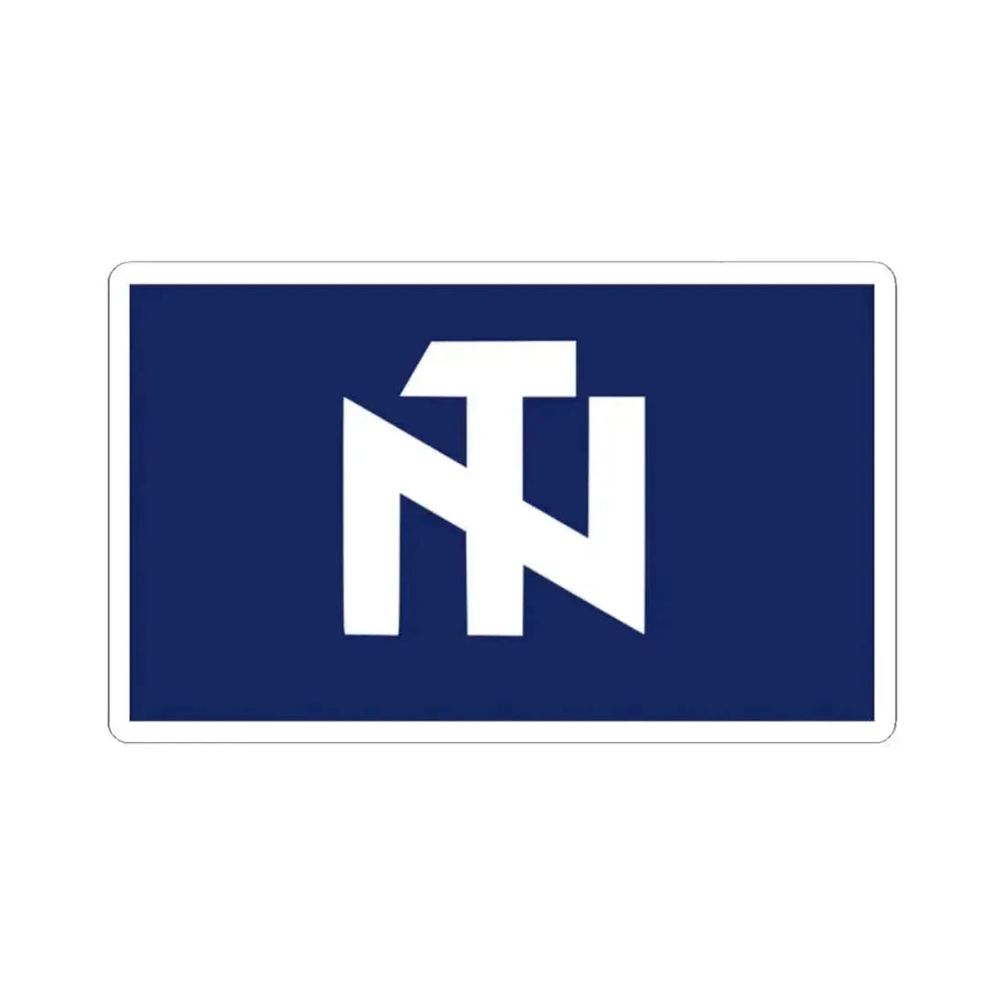 Bandera de Fuerza Nacional-Identitaria (Chile) STICKER Vinyl Kiss-Cut Decal 2 Inch White - The Sticker Space