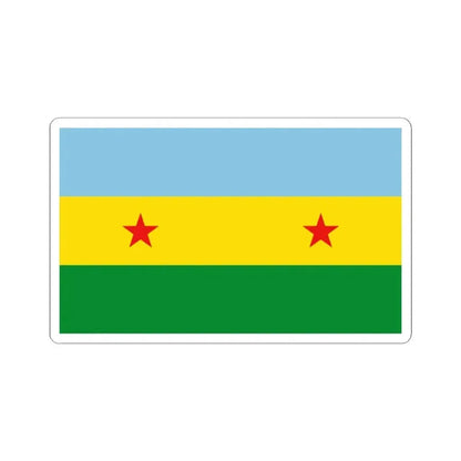 Bandera de Garabito (Costa Rica) STICKER Vinyl Kiss-Cut Decal 2 Inch White - The Sticker Space