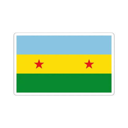 Bandera de Garabito (Costa Rica) STICKER Vinyl Kiss-Cut Decal 4 Inch White - The Sticker Space