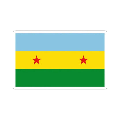 Bandera de Garabito (Costa Rica) STICKER Vinyl Kiss-Cut Decal 6 Inch White - The Sticker Space