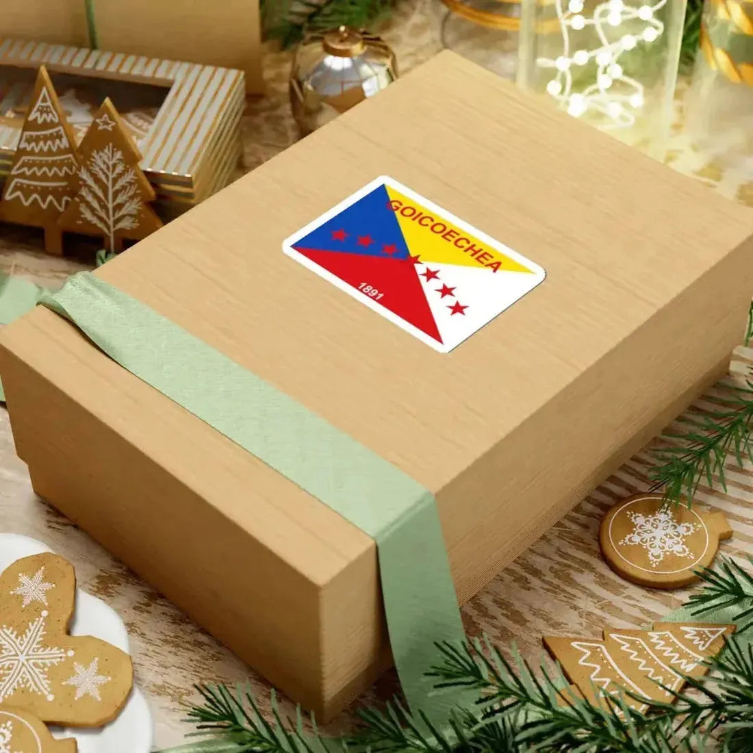 Bandera de Goicoechea (Costa Rica) STICKER Vinyl Kiss-Cut Decal - The Sticker Space