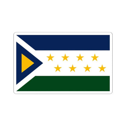 Bandera de Grecia Costa Rica (Costa Rica) STICKER Vinyl Kiss-Cut Decal 2 Inch White - The Sticker Space