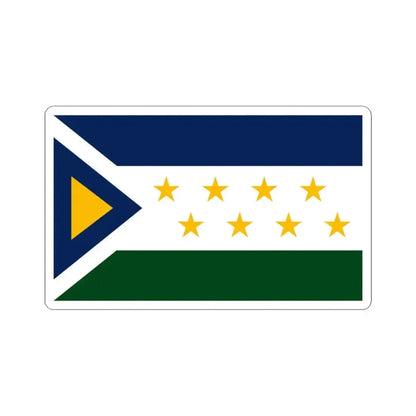 Bandera de Grecia Costa Rica (Costa Rica) STICKER Vinyl Kiss-Cut Decal 3 Inch White - The Sticker Space