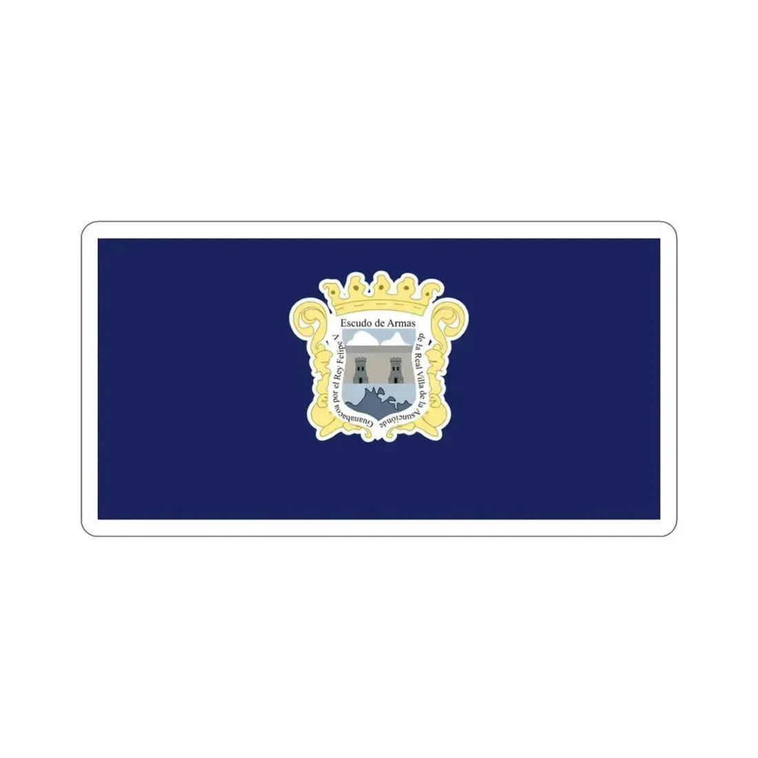 Bandera de Guanabacoa, Cuba STICKER Vinyl Die-Cut Decal 3 Inch - The Sticker Space