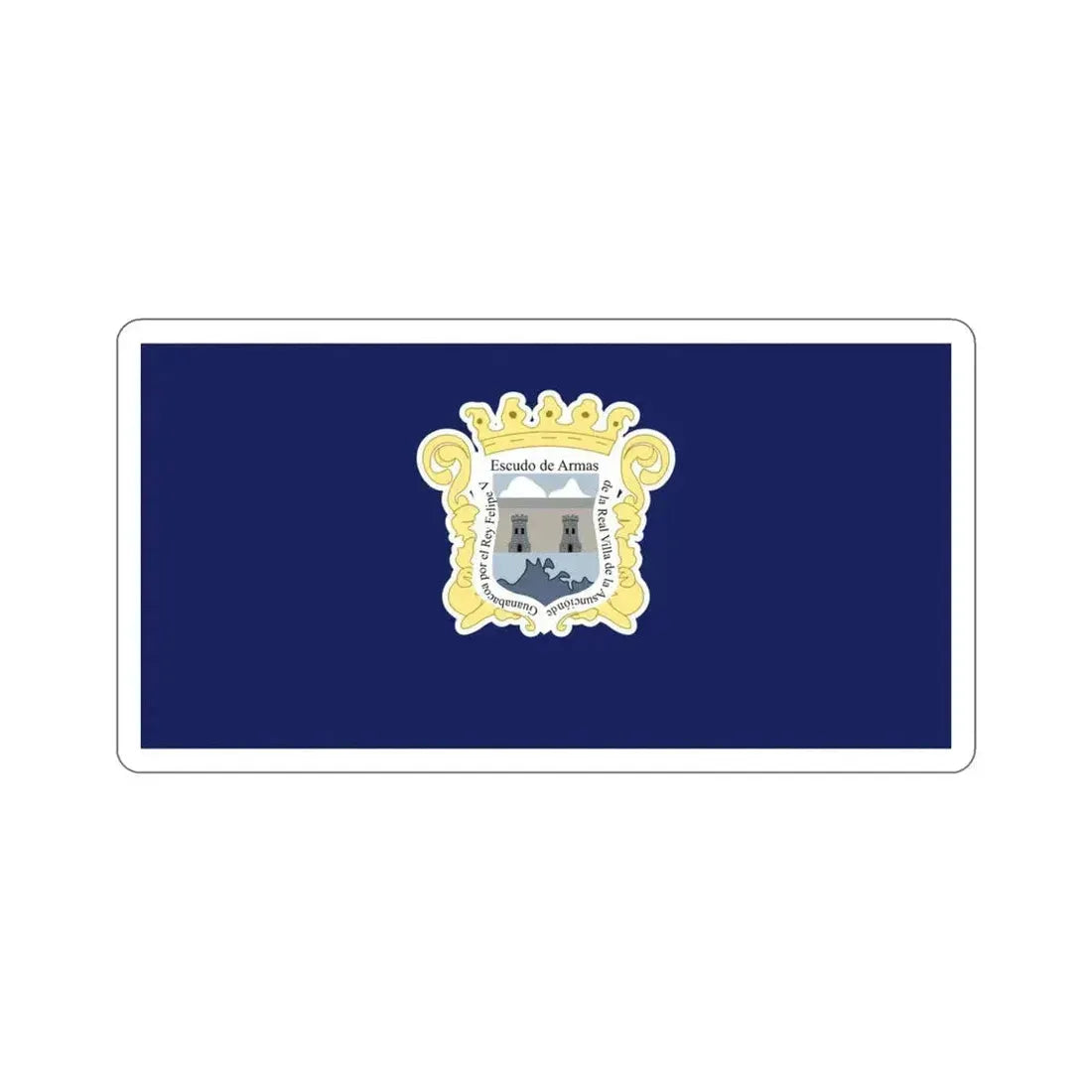 Bandera de Guanabacoa, Cuba STICKER Vinyl Die-Cut Decal 4 Inch - The Sticker Space