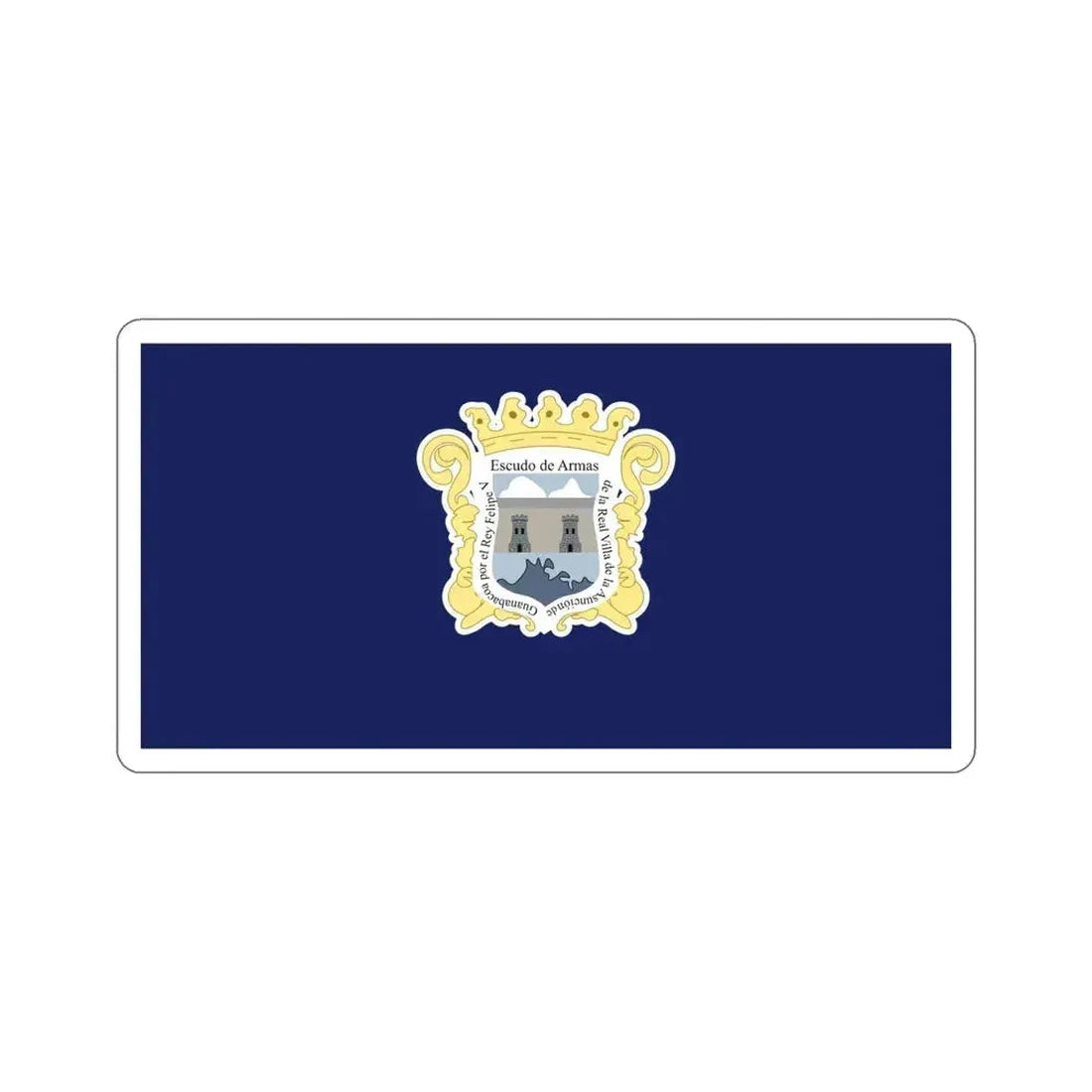 Bandera de Guanabacoa, Cuba STICKER Vinyl Die-Cut Decal 5 Inch - The Sticker Space