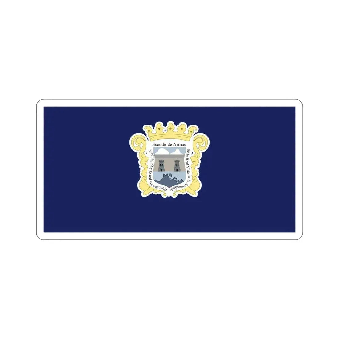 Bandera de Guanabacoa, Cuba STICKER Vinyl Die-Cut Decal 6 Inch - The Sticker Space