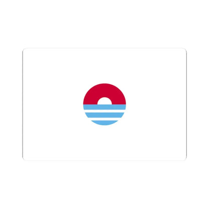 Bandera de Ilo (Peru) STICKER Vinyl Kiss-Cut Decal 2 Inch White - The Sticker Space