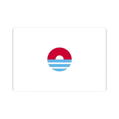 Bandera de Ilo (Peru) STICKER Vinyl Kiss-Cut Decal 3 Inch White - The Sticker Space