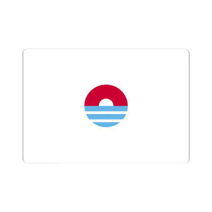 Bandera de Ilo (Peru) STICKER Vinyl Kiss-Cut Decal 4 Inch White - The Sticker Space