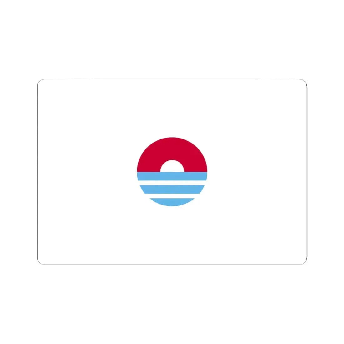 Bandera de Ilo (Peru) STICKER Vinyl Kiss-Cut Decal 6 Inch White - The Sticker Space