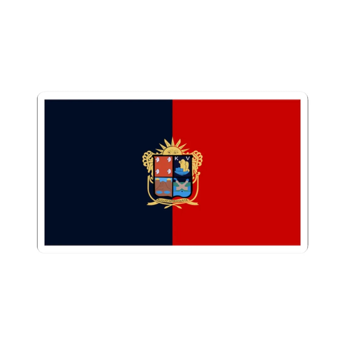 Bandera de Irapuato Guanajuato México (Mexico) STICKER Vinyl Kiss-Cut Decal 2 Inch White - The Sticker Space