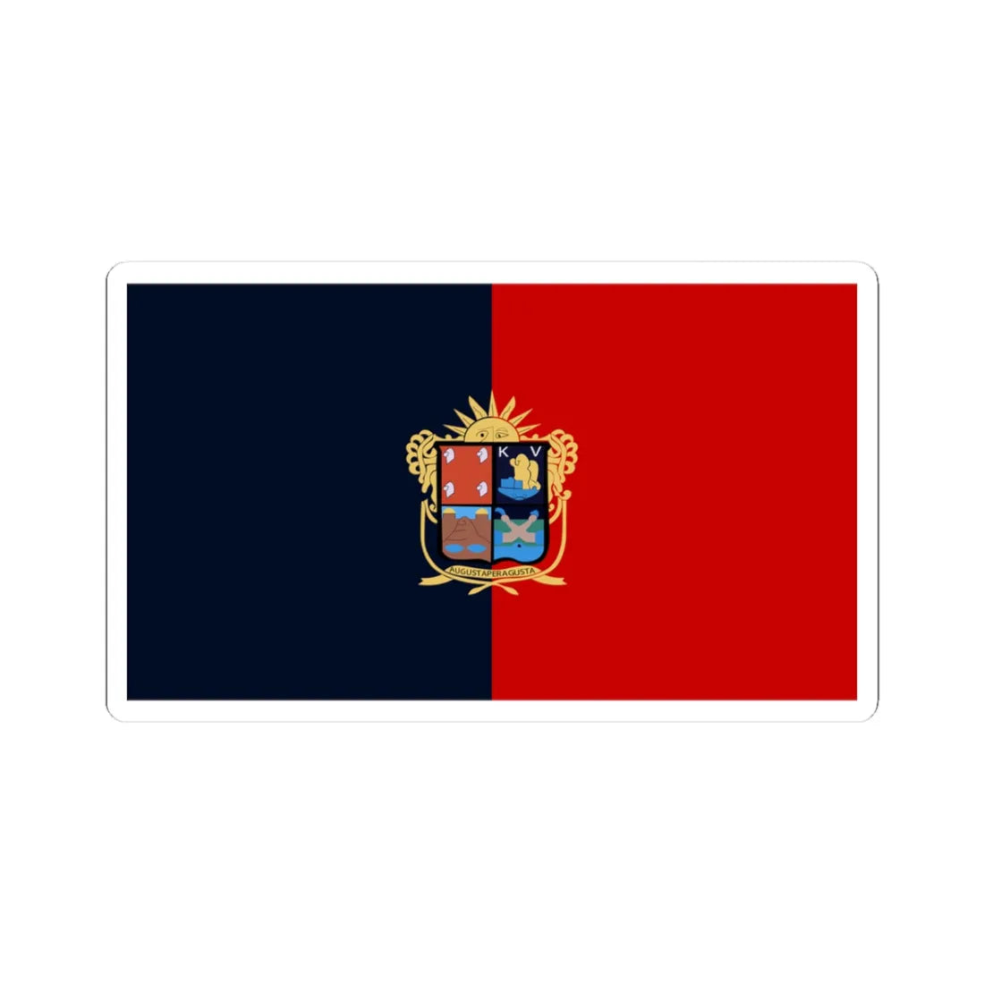 Bandera de Irapuato Guanajuato México (Mexico) STICKER Vinyl Kiss-Cut Decal 3 Inch White - The Sticker Space