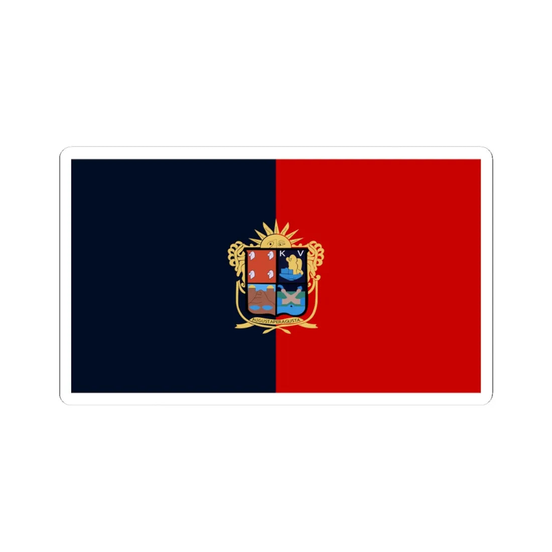 Bandera de Irapuato Guanajuato México (Mexico) STICKER Vinyl Kiss-Cut Decal 4 Inch White - The Sticker Space