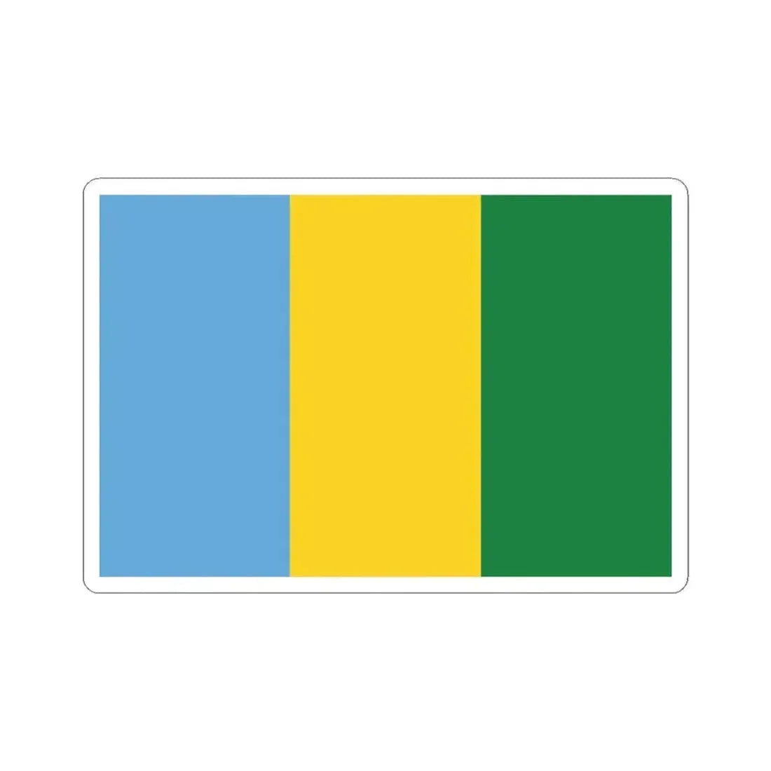 Bandera de Isabela (Ecuador) STICKER Vinyl Kiss-Cut Decal 3 Inch White - The Sticker Space