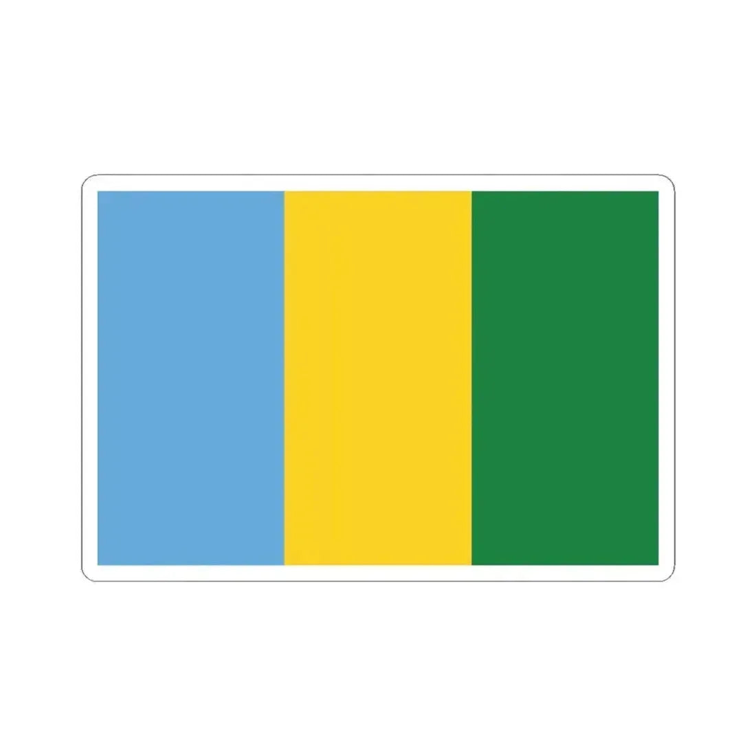 Bandera de Isabela (Ecuador) STICKER Vinyl Kiss-Cut Decal 4 Inch White - The Sticker Space