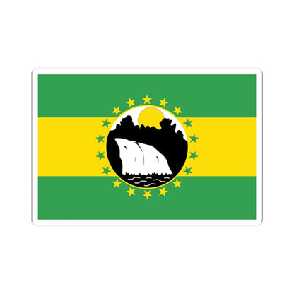 Bandera de La Chorrera (Panama) STICKER Vinyl Kiss-Cut Decal 3 Inch White - The Sticker Space