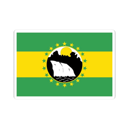 Bandera de La Chorrera (Panama) STICKER Vinyl Kiss-Cut Decal 4 Inch White - The Sticker Space