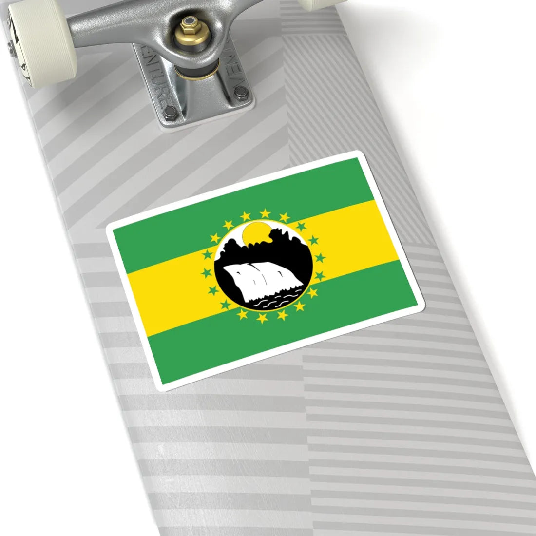 Bandera de La Chorrera (Panama) STICKER Vinyl Kiss-Cut Decal - The Sticker Space