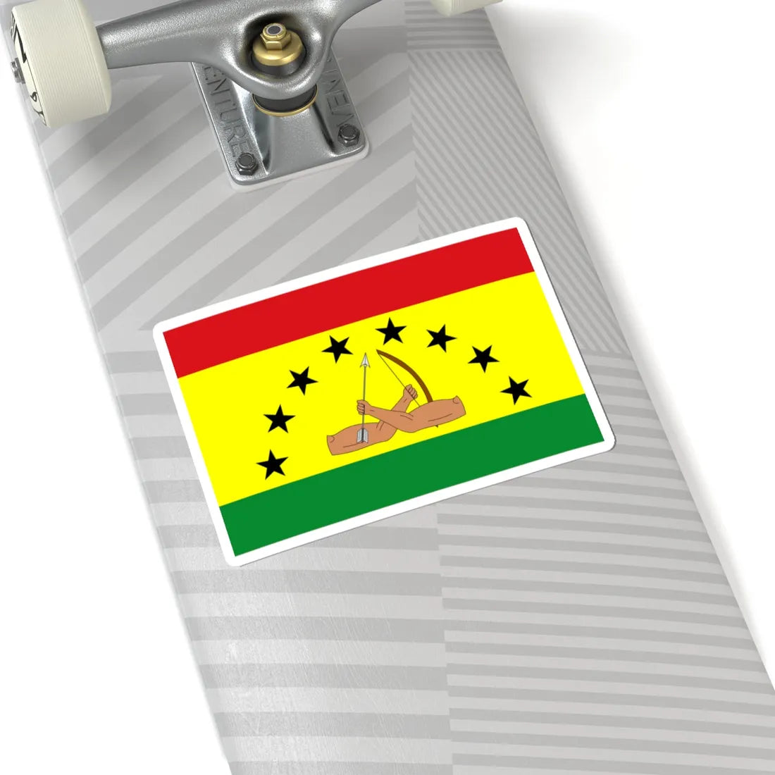 Bandera de la Comarca Guna Yala (Panama) STICKER Vinyl Kiss-Cut Decal - The Sticker Space