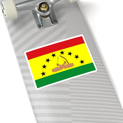 Bandera de la Comarca Guna Yala (Panama) STICKER Vinyl Kiss-Cut Decal - The Sticker Space