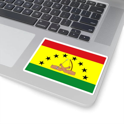 Bandera de la Comarca Guna Yala (Panama) STICKER Vinyl Kiss-Cut Decal - The Sticker Space