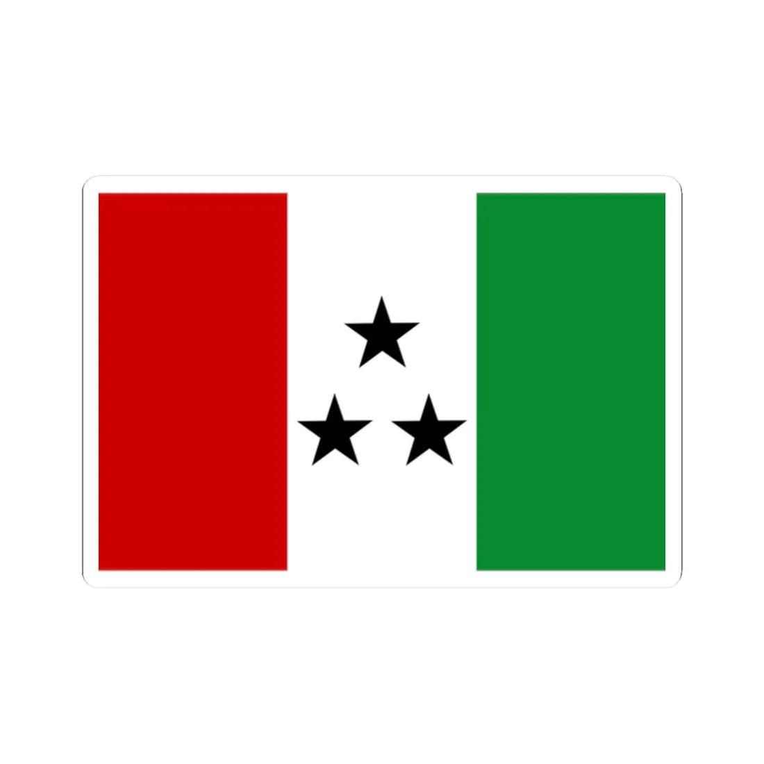 Bandera de la Comarca Ngabe-Bugle (Panama) STICKER Vinyl Kiss-Cut Decal 2 Inch White - The Sticker Space