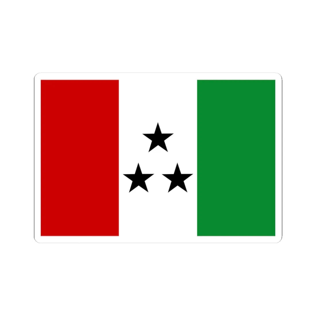 Bandera de la Comarca Ngabe-Bugle (Panama) STICKER Vinyl Kiss-Cut Decal 3 Inch White - The Sticker Space