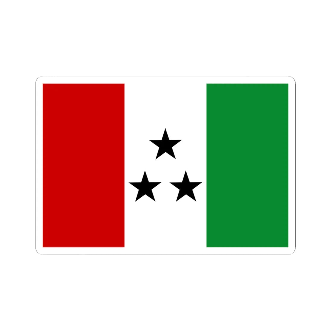 Bandera de la Comarca Ngabe-Bugle (Panama) STICKER Vinyl Kiss-Cut Decal 4 Inch White - The Sticker Space