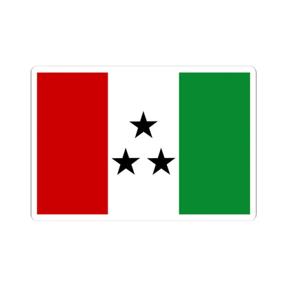 Bandera de la Comarca Ngabe-Bugle (Panama) STICKER Vinyl Kiss-Cut Decal 4 Inch White - The Sticker Space