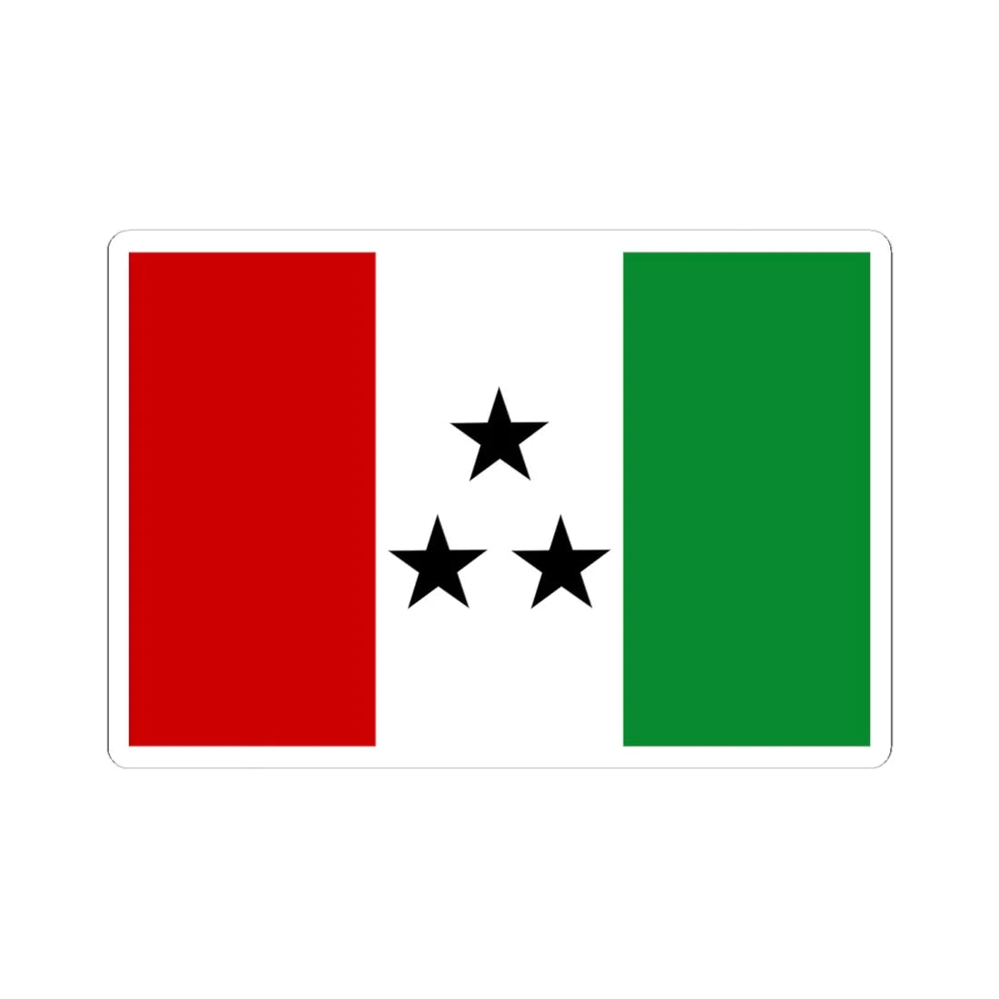 Bandera de la Comarca Ngabe-Bugle (Panama) STICKER Vinyl Kiss-Cut Decal 6 Inch White - The Sticker Space