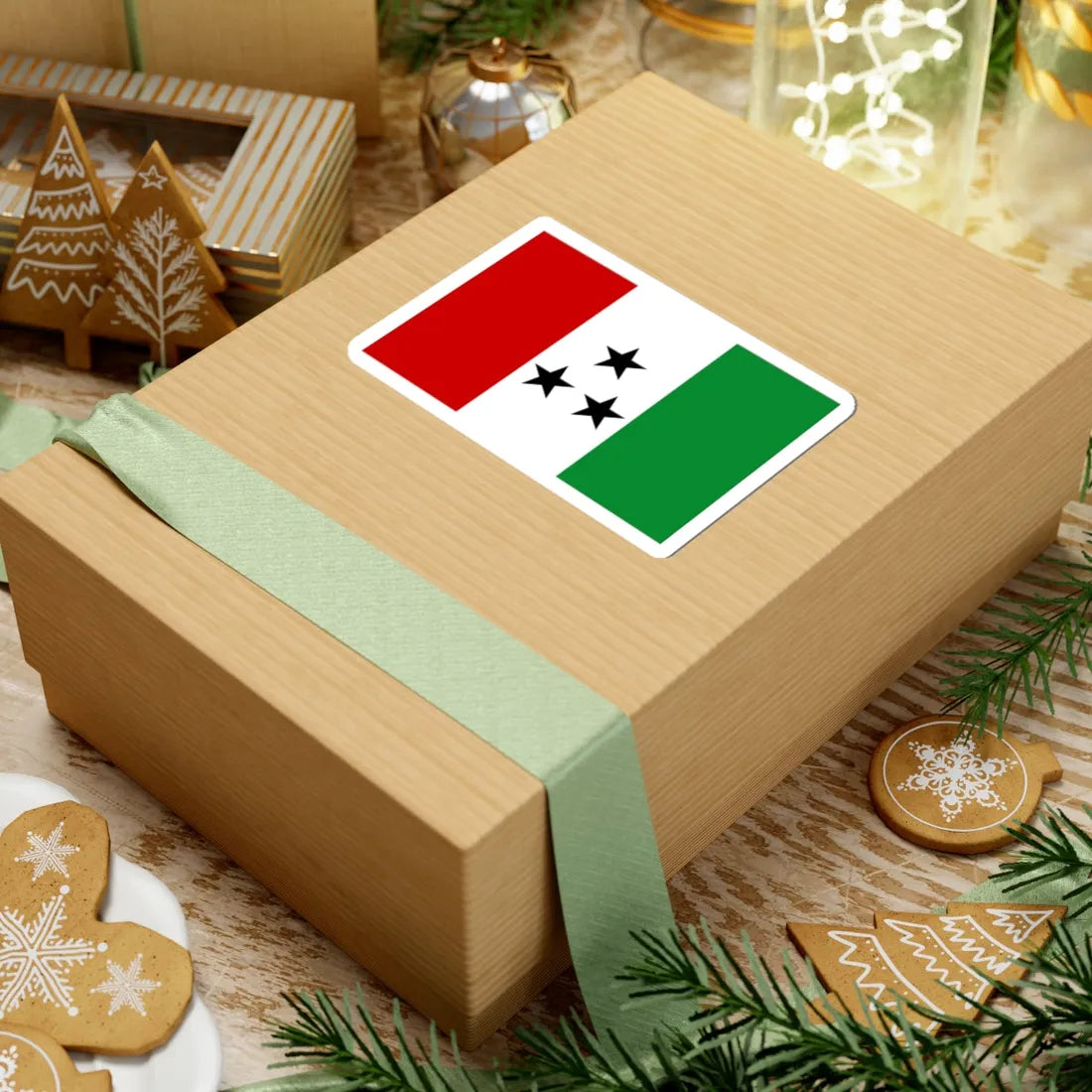 Bandera de la Comarca Ngabe-Bugle (Panama) STICKER Vinyl Kiss-Cut Decal - The Sticker Space